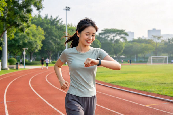 跑步时佩戴智能手表